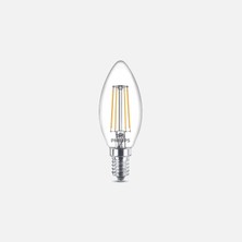 10 Adet Philips Classic 40 W Beyaz Mum E14 Duy LED Ampul