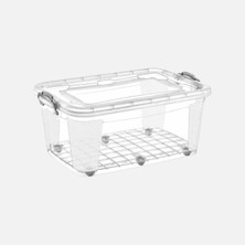 4 Adet Home Puzzle Tekerlekli Saklama Kutusu 60 Litre