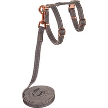 Rogz Catz Urbancat Harness+Leash Kedi Göğüs Tasması ve Gezdirme Kayışı - Gri
