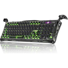 Gravastar Mercury K98 Pro Mekanik Kablosuz Gaming Klavye – Phantom Black, Ingilizce Q, Ufo Switch %98, 8khz, Tft Ekran, Rgb