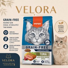 Velora Grup Wanpy Grain Free Ton Balıklı Yetişkin Kedi Maması 1,5 kg - Tahılsız Yüksek Proteinli Tam Mama