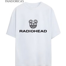 Radıohead Tasarımı Yazılı Baskılı Unisex Pamuklu Relaxed Kalıp Tişört