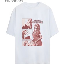 Sabrina Carpenter Baskılı Yazılı Unisex Relaxed Kalıp Pamuklu T-Shirt