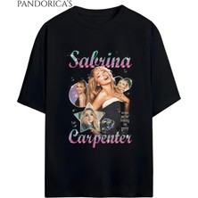 Sabrina Carpenter Baskılı Yazılı Unisex Relaxed Kalıp Pamuklu T-Shirt