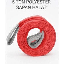 Maysafe Polyester Sapan Halat 5 Ton - 8 Metre // 6:1 Kalite Ce Belgeli / Gözlü Yük Taşıma Halatı