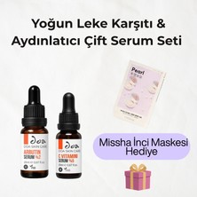 Doa Kozmetik Yoğun Leke Karşıtı & Aydınlatıcı Çift Serum Seti (Missha Inci Özlü Işıltı Maskesi Hediyeli)