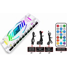 Next Gaming Ng 11 Port Argb & Pwm Fan Kontrolcü Manyetik & Kumandalı Beyaz