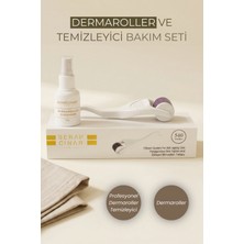 Maxos Dermaroller Professional + Dermaroller Temizleyici 50ML - Saç, Kaş, Sakal Serum