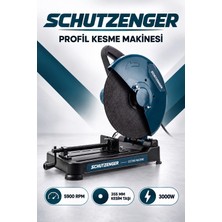 SCHUTZENGER 3000V Profesyonel Profıl Kesme Makinesi 355MM 45 Açılı Metal Demir Prafil Kesme