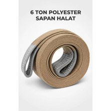 Maysafe Polyester Sapan Halat 6 Ton - 4 Metre // 6:1 Kalite Ce Belgeli / Gözlü Yük Taşıma Halatı