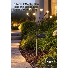Yenilig 2 Adet Solar Bahçe Aydınlatması – 8 Ledli, 2 Modlu, Gün Işığı, Dış Mekan Solar Light Garden Light