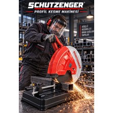 SCHUTZENGER 3100W Profil Kesme Makinesi Boru Köşebent Demir Kesme 355 mm 45 Açıyla Kesme TU601