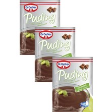 Dr. Oetker Çikolatalı Antep Fıstıklı Puding 100 Gr. x 3 Adet