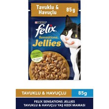 Felix Sensations Tavuklu ve Havuçlu Yaş Kedi Maması 85 gr