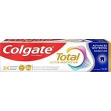 Colgate Total Gelişmiş Beyazlık Beyazlatıcı Diş Macunu 75 ml Ağız Kokusuna Karşı Etkili