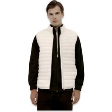 Lumberjack 6W ml 4star Vest 6pr Suya Dirençli Şişme Yelek Krem Erkek Yelek