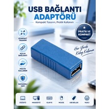 USB Dişi Dişi Ara Bağlantı Adaptörü USB Kablo Uzatma Birleştirici Aparat