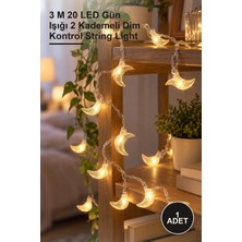 Yenilig 1 Adet Dekoratif Peri LED Zinciri – 3 M 20 LED Gün Işığı 2 Kademeli Dim Kontrol String Light