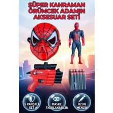 Farbu Oyuncak Spider-Man Macera Seti Işıklı Maske 18 cm Figür ve Sünger Mermili Silah Oyuncak Seti