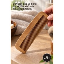 Yenilig 60 Adet Ahşap Tarak – Dar Dişli Saç ve Sakal Tarak, Wood Comb, Fine Tooth Comb