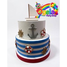 Ogela Party ⚓ Denizci Konseptli Özel Tasarım Pasta - Maket Pasta - Konsept Pasta