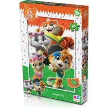 Colezium Cat 709 44 Kedi Puzzle 50 Parça - Ks Puzzle