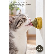 Yenilig 1 Adet Kedi Nanesi Topu – Kendinden Yapışkanlı Kedi Oyuncağı, Catnip Ball, Yapışkanlı Oyun Topu, Kedi Eğlencesi
