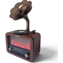 Antenci Rose SP-450 Nostaljik Radyo Bluetooth/usb/sd Kart Girişli Şömine Efektli