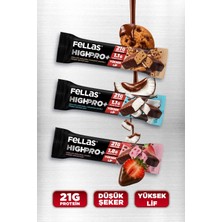 Fellas Çikolata Kaplı HighPro+ Protein Bar (50 G) Deneme Paketi 3'lü
