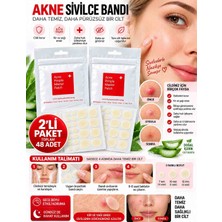 PINAXAR Pınaxar Sivilce Bandı 48 Adet 2'li Paket Akne Sivilce Bandı Hidrokolloid Şeffaf Pimple Patch