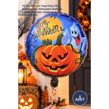 Yenilig 5 Adet Happy Halloween Folyo Balon – 18 Inç, Helyum Veya Hava Ile Şişirilebilen, Halloween Balloon, Cadılar Bayramı Süslemesi