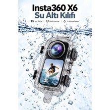 Motobros INSTA360 X6 Su Altı Kılıfı Premium Su Geçirmez Tuş Kullanımı Mevcut