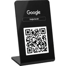 Meo 10'lu Paket - Google Yorum Standı - Qr Kodlu Masaüstü Pleksi Stand