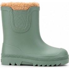 Igor Verona Borreguito Çocuk Kürklü Yağmur Çizmesi - Yeşil W10340-403