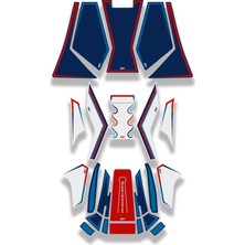 Gp Kompozit Honda X-Adv 2021-2026 Uyumlu Tank Pad Seti Tricolor
