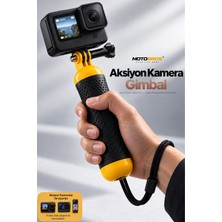 Motobros Aksiyon Kamera Tutucu Gımbal Yüzen Aksiyon Kamera Sapı Su Altı Aksiyon Kamera Tutucu Djı Action Gopro INSTA360 Uyumlu