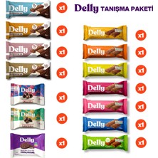 Delly 14 Adet Tanışma Paketi Vegan Yüksek Lifli Çikolata Kaplı Barlar İçerir