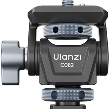 Ulanzi EA04 Adjustable Damping Ball Head Cold Shoe LED Işık ve Monitör Adaptörü - C086