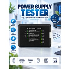 Power Supply Tester Pc Bilgisayar Güç Kaynağı Test Cihazı 20/24 Pın Psu Voltaj Kontrol Testeri