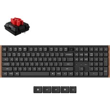 Keychron K5 Ultra 8k Süt Pom Red Switch 2.4 Ghz 370 Saate Kadar Pil Ömrlü Kablosuz Özel Mekanik Klavye (K5U-H1P-TR)