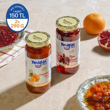 Yenigün Gold Seri Nar & Portakal Reçeli Ikili Set %65 Meyve - 2 x 290 gr