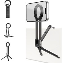 Ulanzi MA57 4 In 1 Manyetik Carabinerli Mini Telefon Tutucu Tripod Stand Siyah - S007