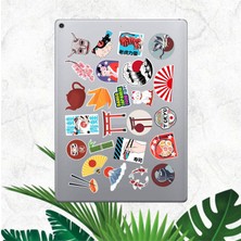 Japon Kültürü Sticker Seti | Laptop Ajanda Pc Tablet Telefon Defter Etiket Bullet Journal
