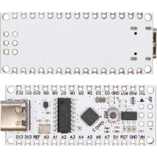 Weko Arduino Nano V3.0 Uyumlu USB-C (Beyaz PCB) Geliştirme Kartı