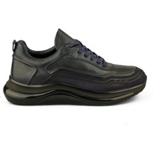 Ortoplus Ortopedik Deri Erkek Sneaker Ayakkabı CF2425 Lacivert