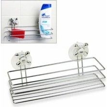 Pileli Store Banyo Organizeri - Çok Amaçlı Dörtgen Vantuzlu