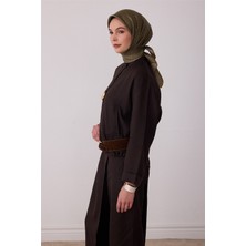 Belli Yeşil Monogram Desen %100 Twill Ipek Eşarp 4418-52