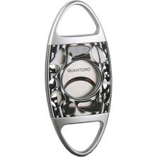 Quantoro qc-18 metal cnc işlemeli puro kesici / Silver/white