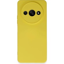 Xiaomi Redmi A3 4g Kılıf Nano Içi Kadife Silikon - Sarı