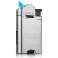 Quantoro 04-5 Single Perde alevli metal Puro Çakmağı / Silver